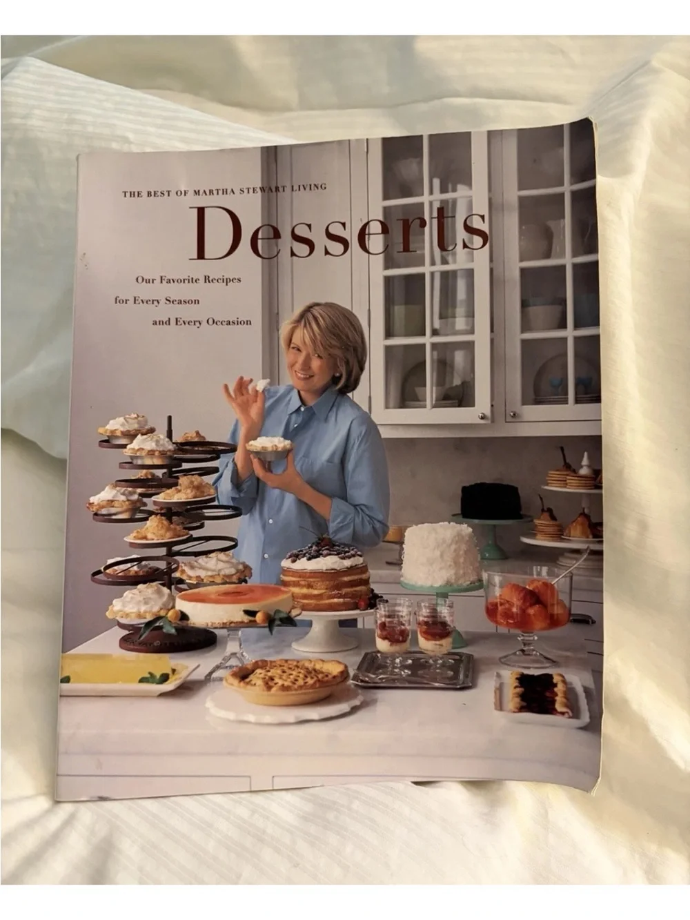 Martha Stewart Desserts Cookbook - Blue Cover with White Elements